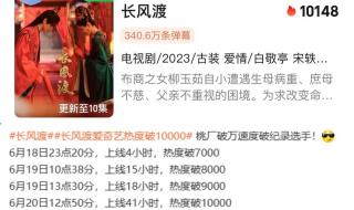 《长风渡》热度破万